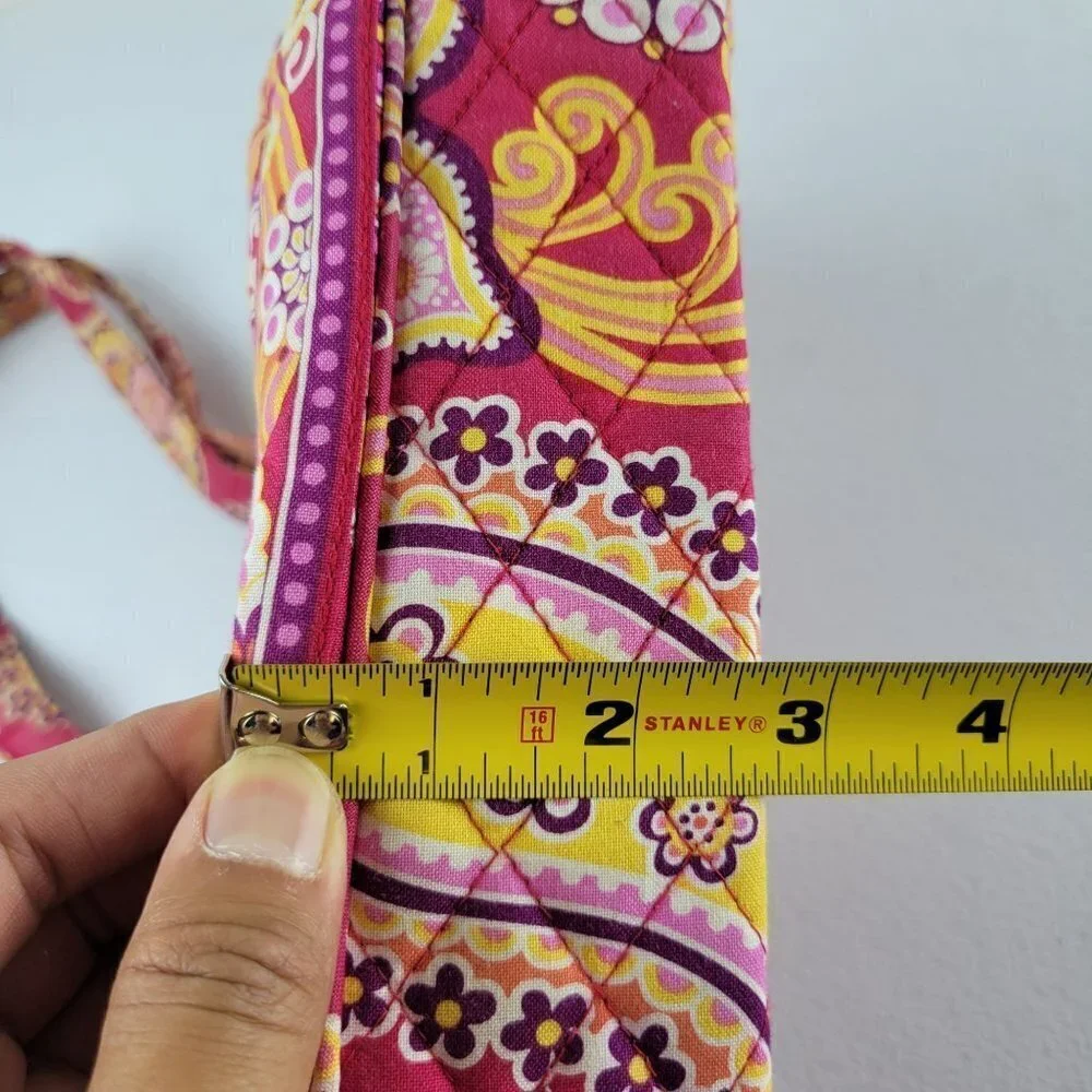 Vera Bradley Paisley Raspberry Fizz Pink Toggle Purse Shoulder Tote Bag